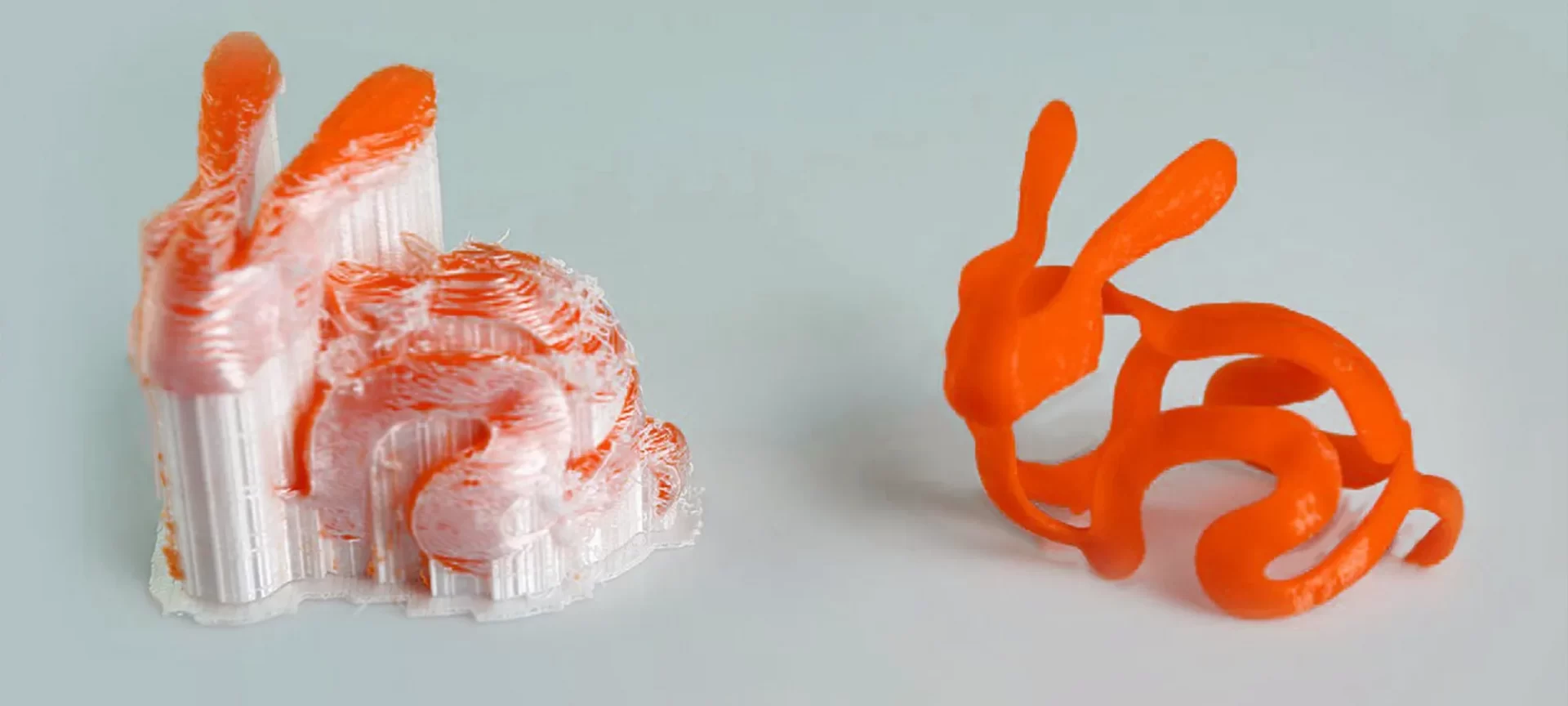 PVA 3D printed rabbit