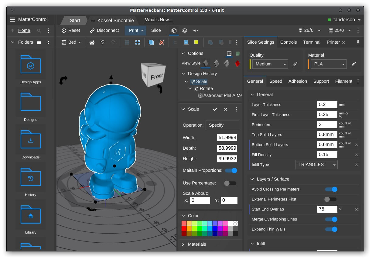 MatterControl 3d Modeling Software 