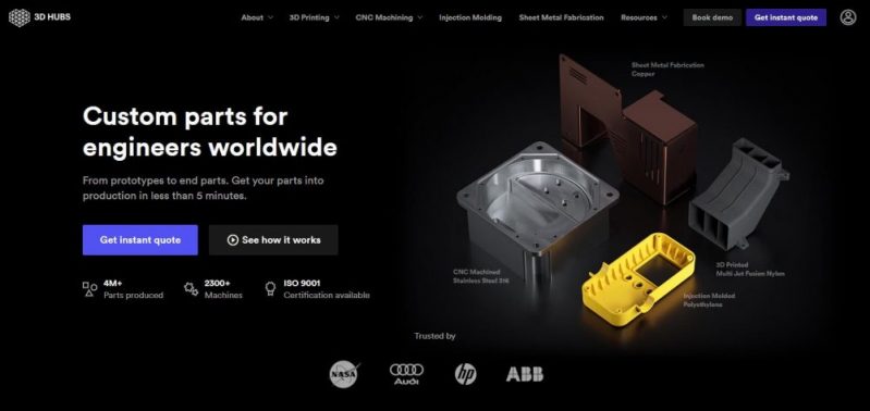 3D Hubs On-demand Manufacturing