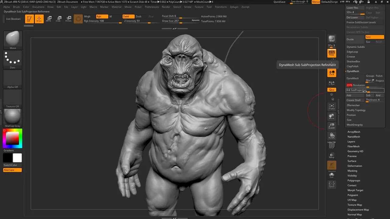 3d modeling software zbrush