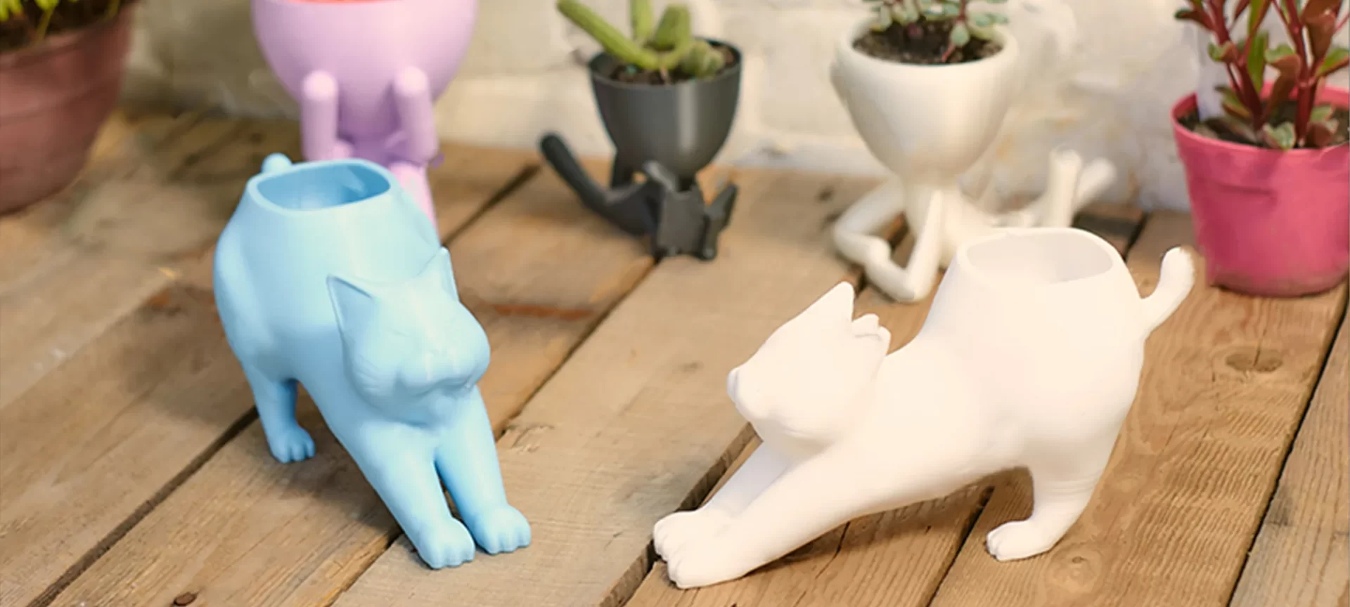 3D printed cat pot
