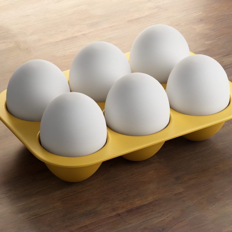Egg Stacking Tray 3d printed