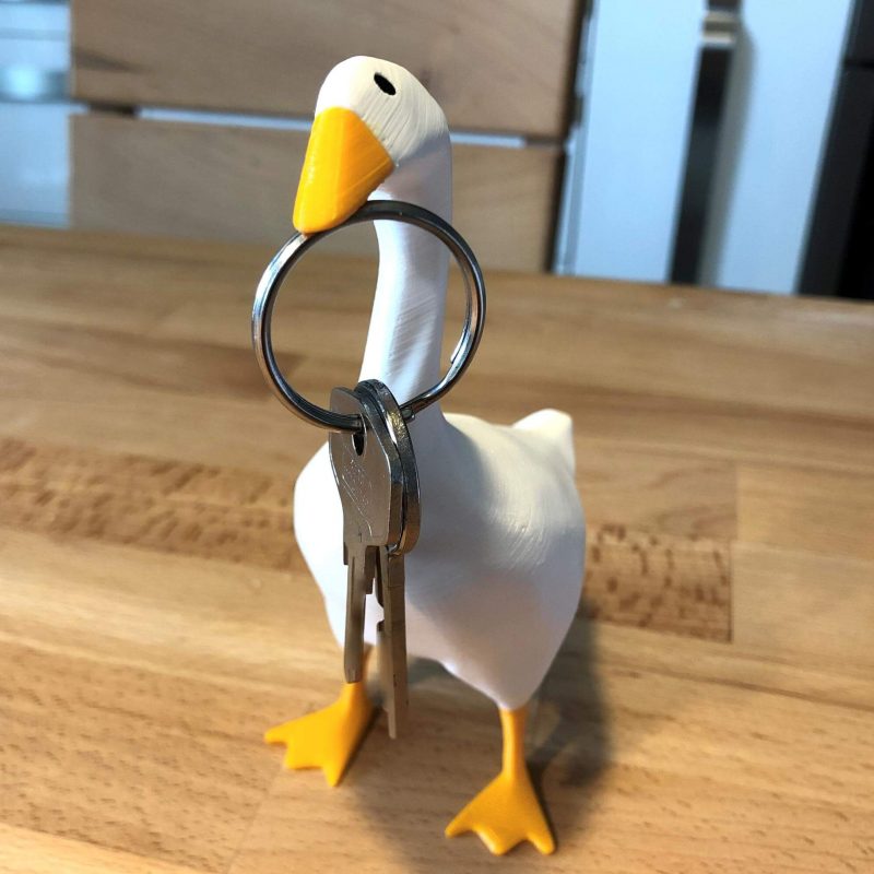 Goose Key Holder 3d printed