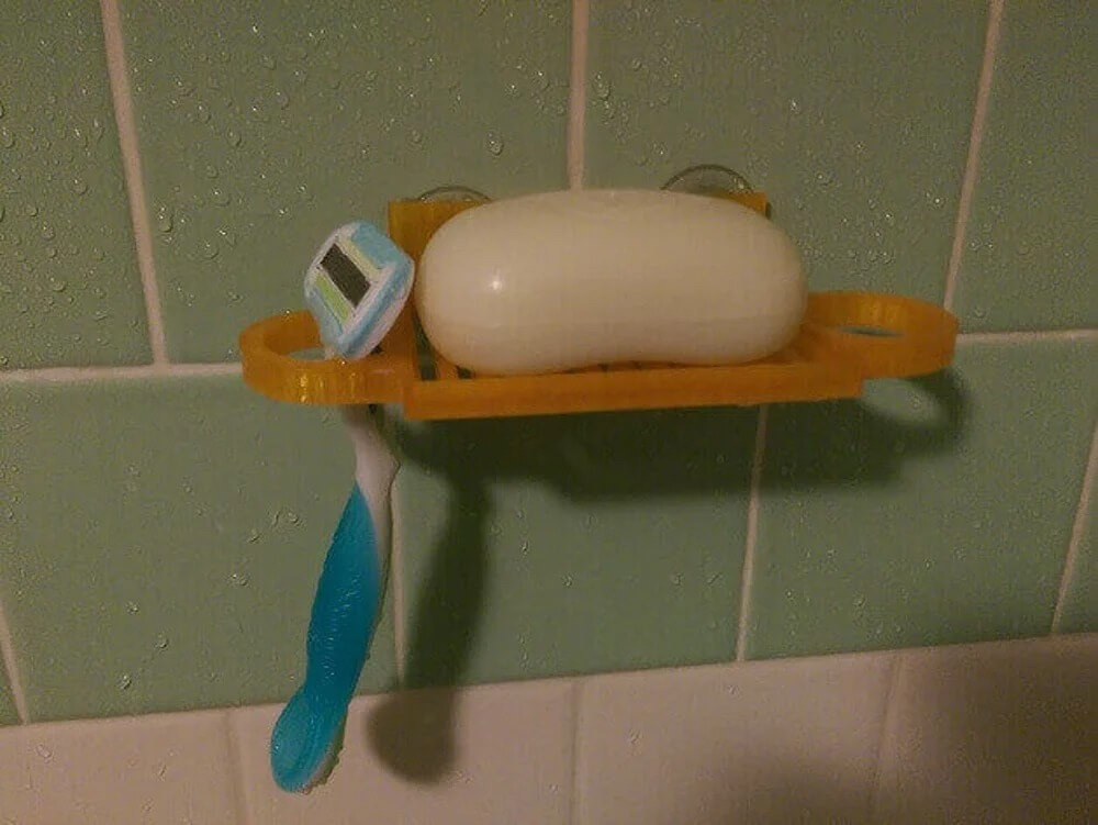 Mounted Soap Dish 3d printed