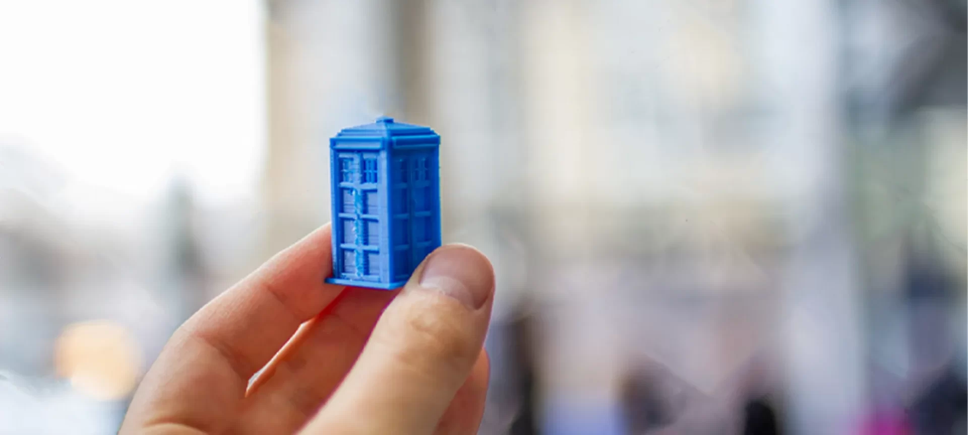 3D printed phone cabin miniature