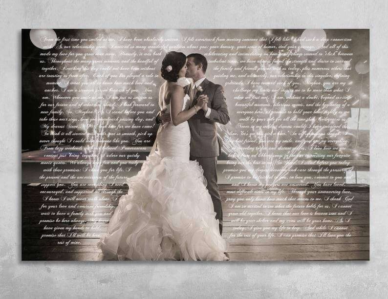 3d printed wedding canvas