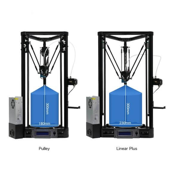 Anycubic Kossel linear vs pulley