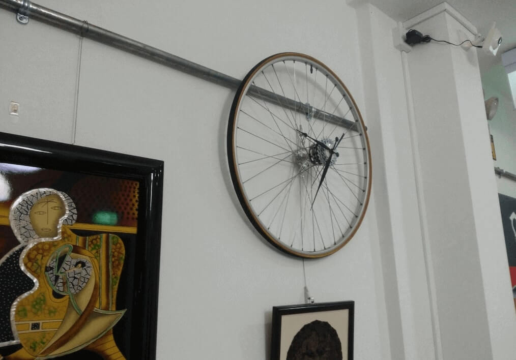 Bicycle Wheel Clock