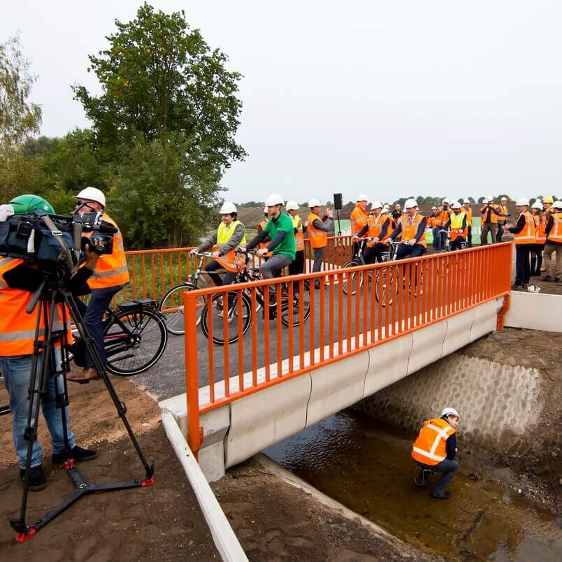 Netherlands Bicycle Bridge 3d printing building project