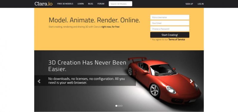 Clara.io_ Online 3D Modeling, 3D Rendering, Free 3D Models - clara.io