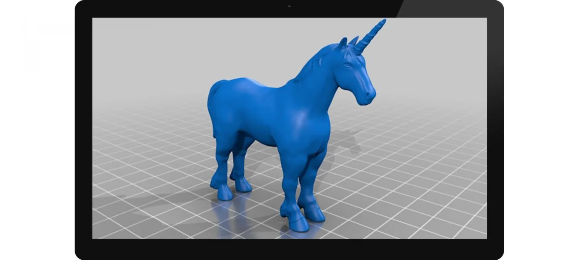 3D render unicorn