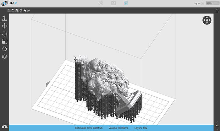 Uniz Slash Plus 3D Printer software