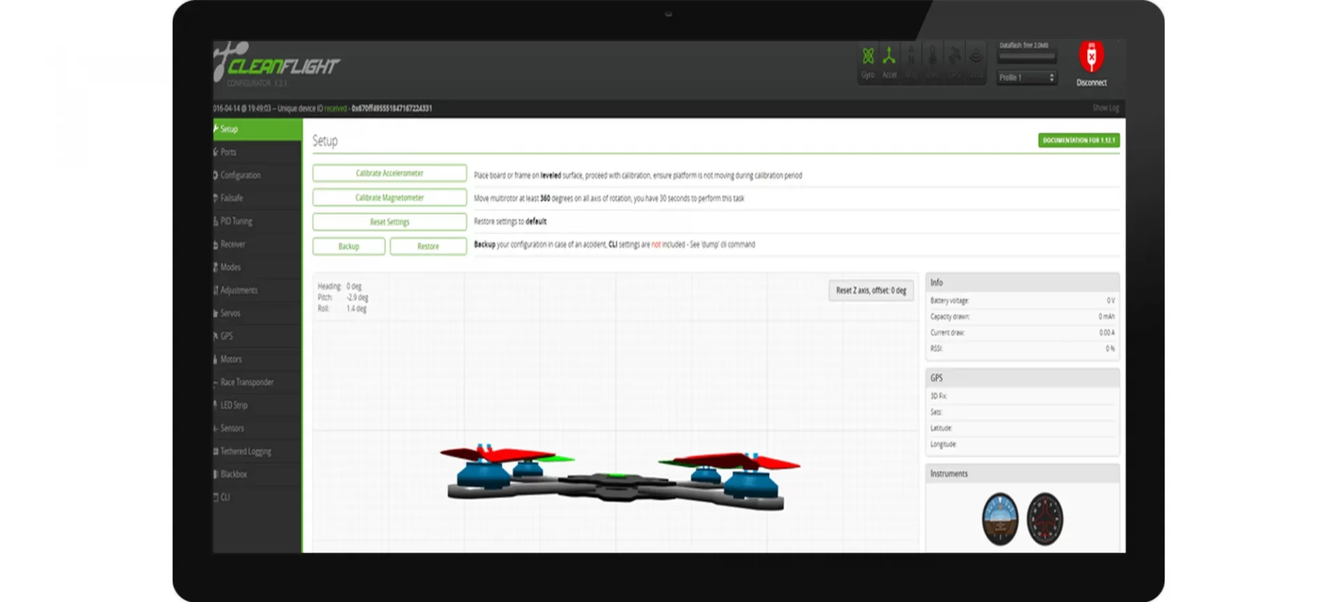 configuring drone