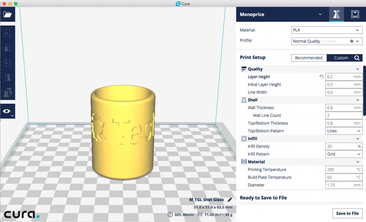 Monoprice Maker Select V2 software