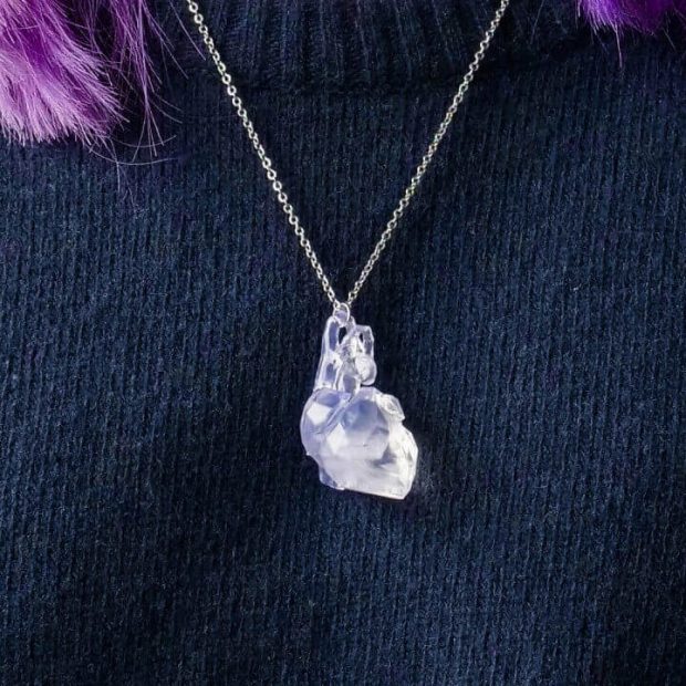 Low Poly Heart Necklace by Vectary