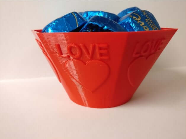 Valentine Heart Love Bowl by keithblack