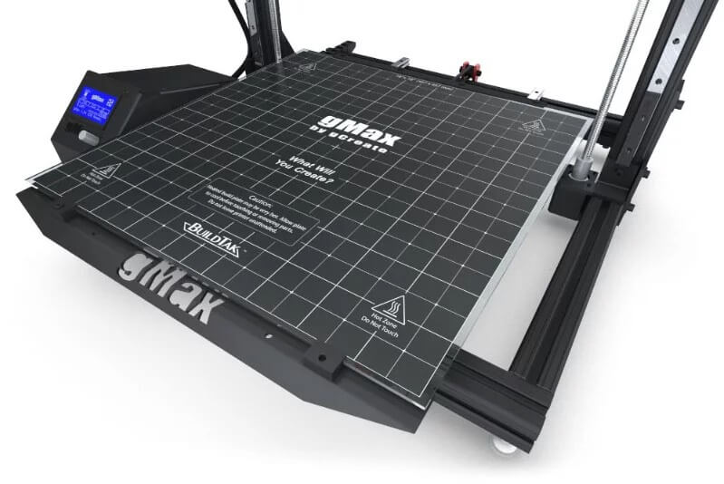 gCreate gMax 2 heated bed