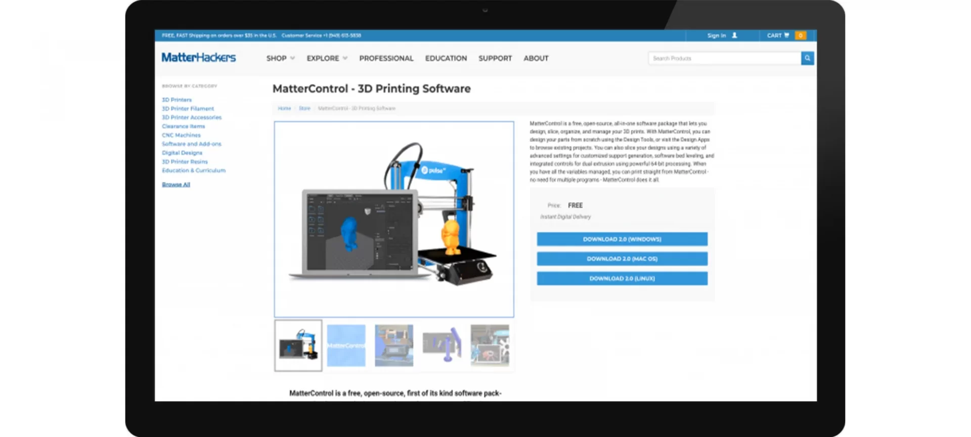 matterhackers mattercontrol sc