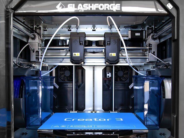 flashforge creator 3 3d printer specs