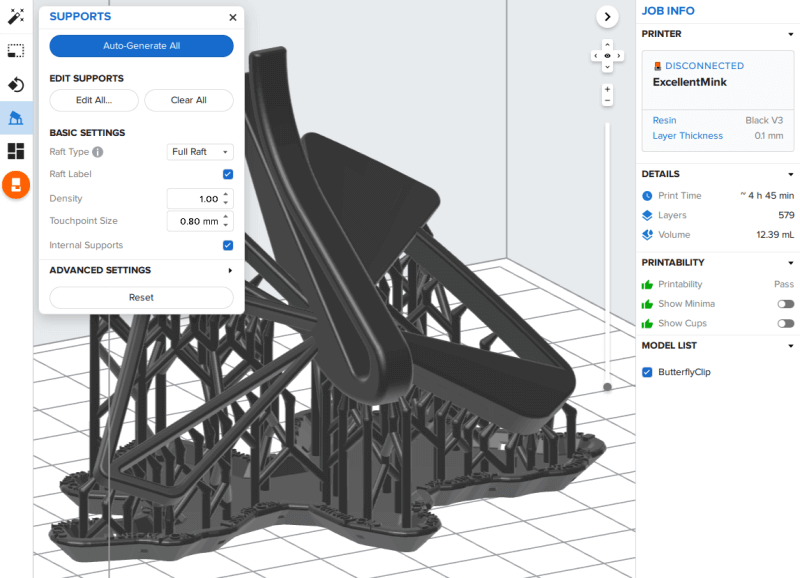 Formlabs’ PreForm software