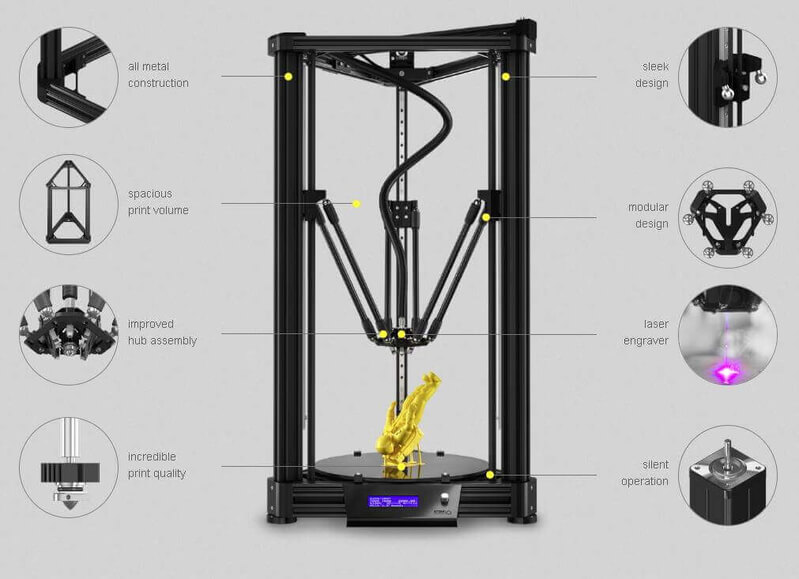 Atom 2.5 Ex 3D Printer features