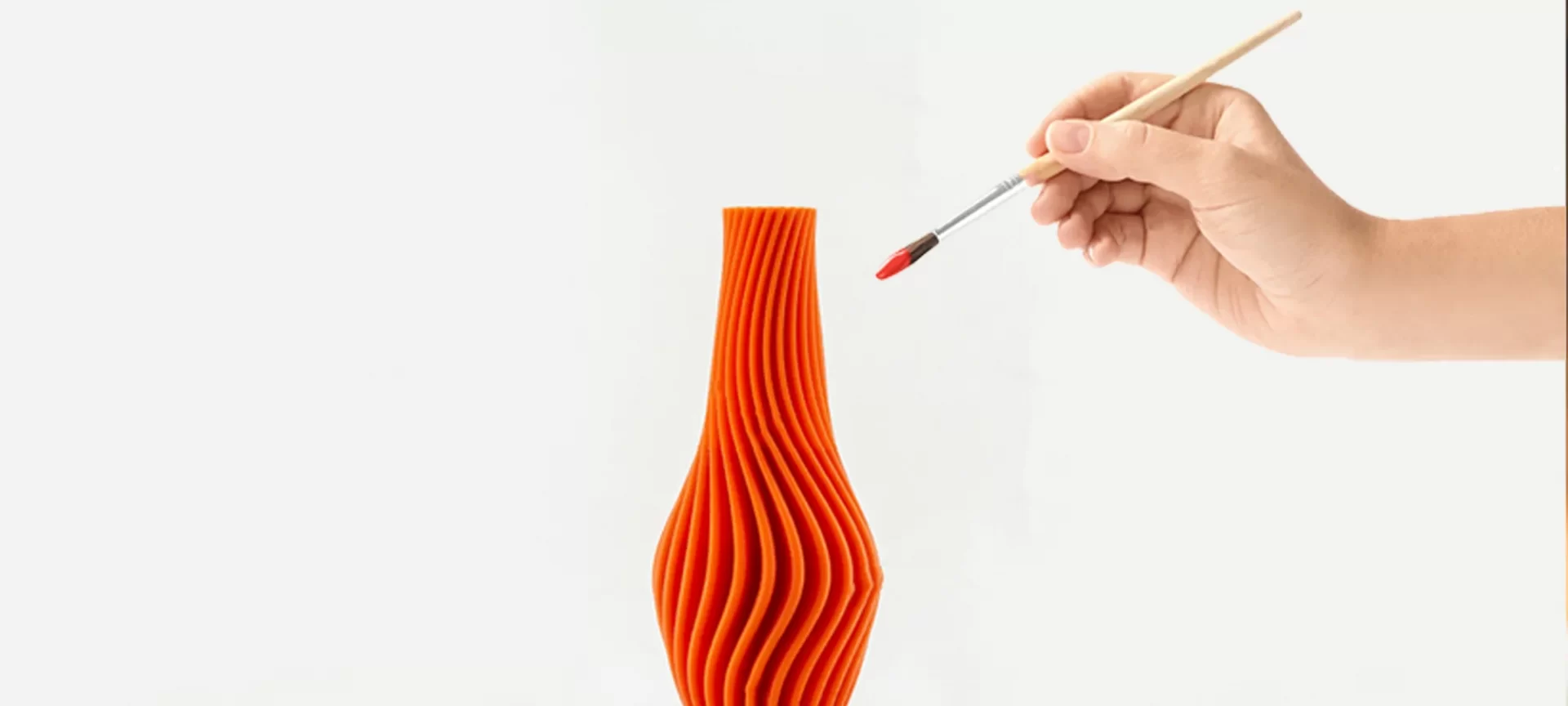 painting 3D printed vase