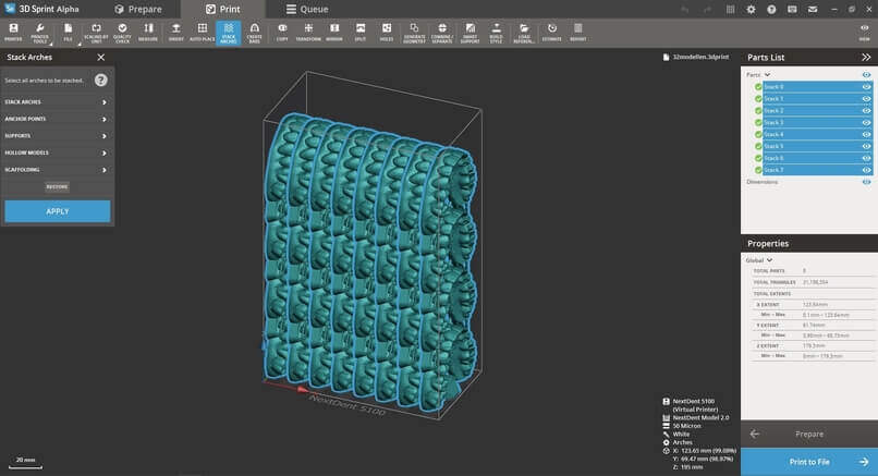 3D Systems NextDent 5100 software