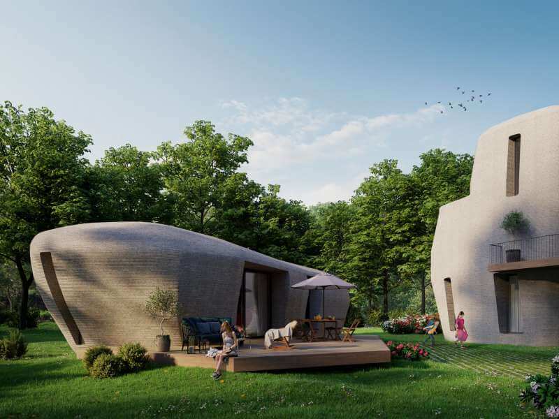 Alien Looking 3D Printed Houses