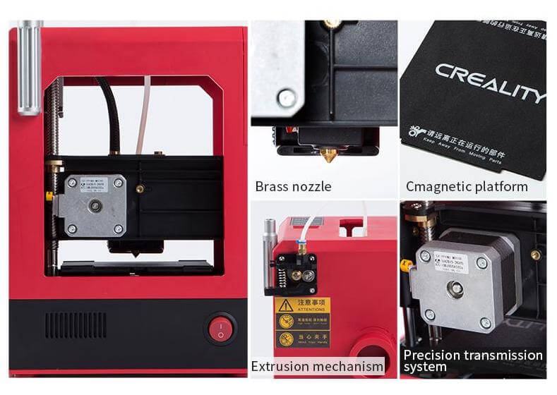 Creality3D CR-100 Mini 3d Printer features