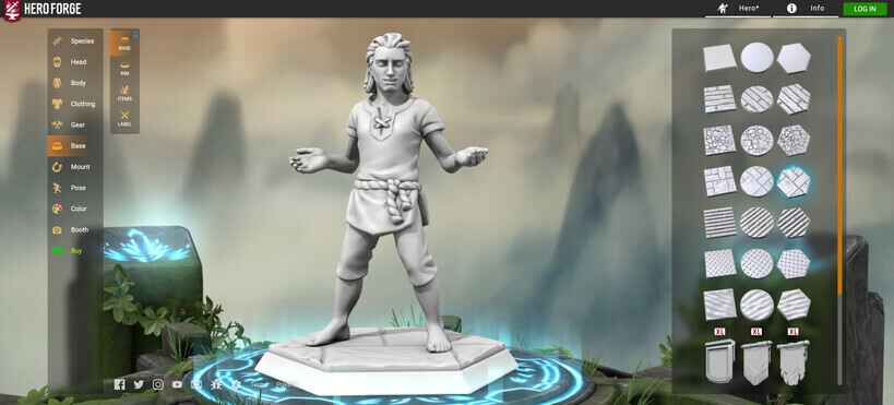 Hero Forge tabletop 3D models