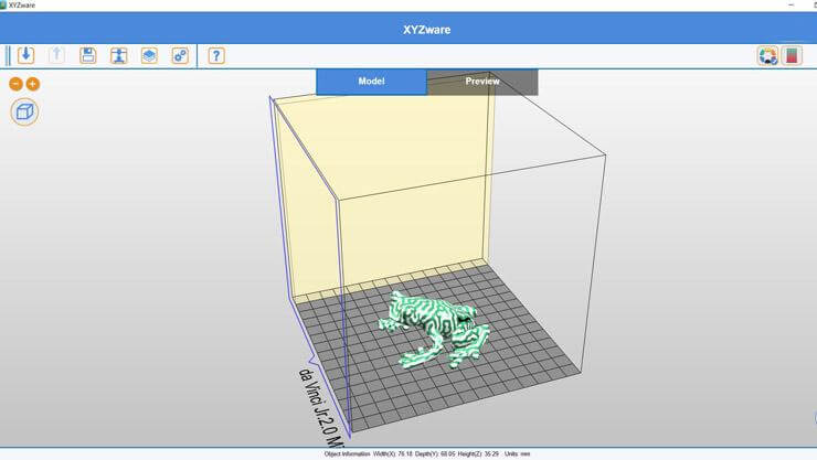 XYZPrinting Da Vinci Jr 2.0 Mix software