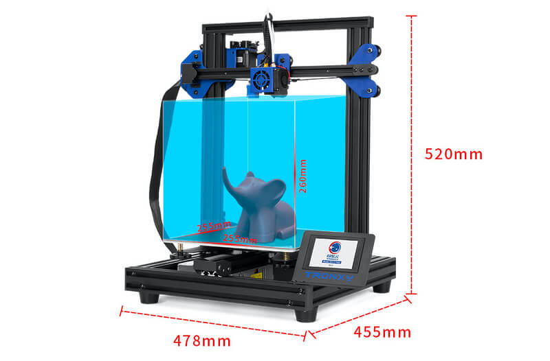 tronxy xy-2 pro 3d printer specs