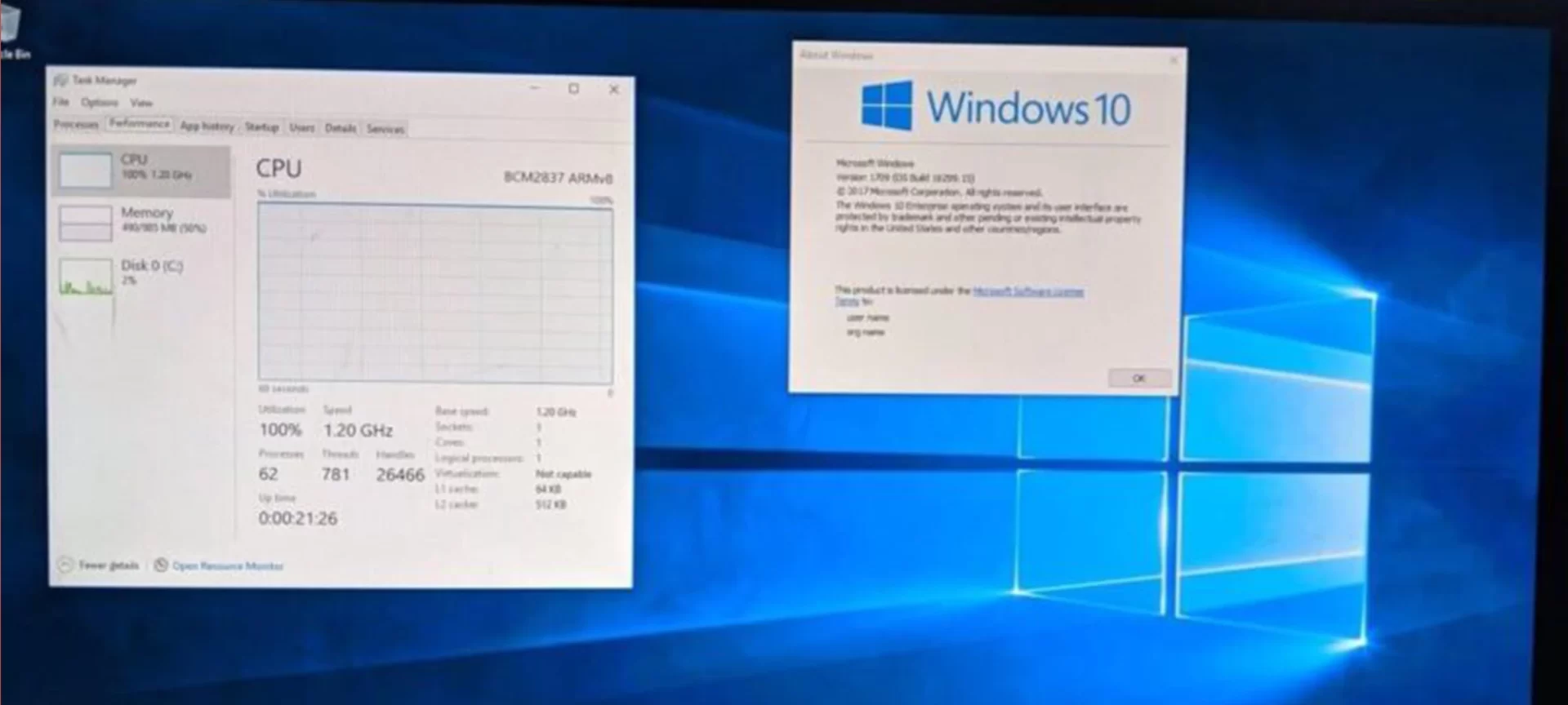 Windows 10 (Windows on Raspberry)