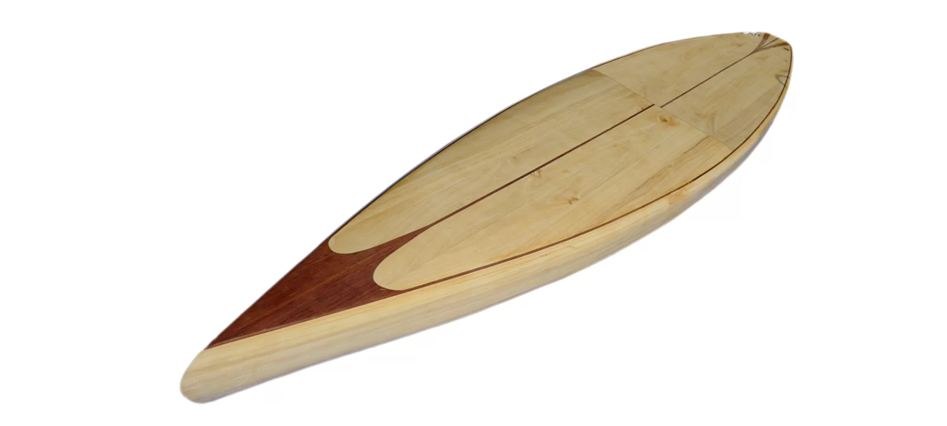wooden paddle board