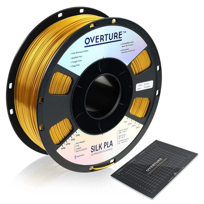 Overture Gold PLA filament