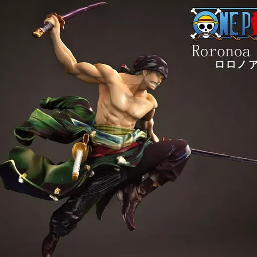 STL file One piece 2d zoro badge・3D printer model to download・Cults