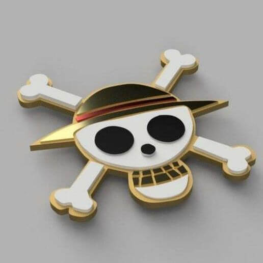 3D file one piece logo 🖼️・3D printer design to download・Cults