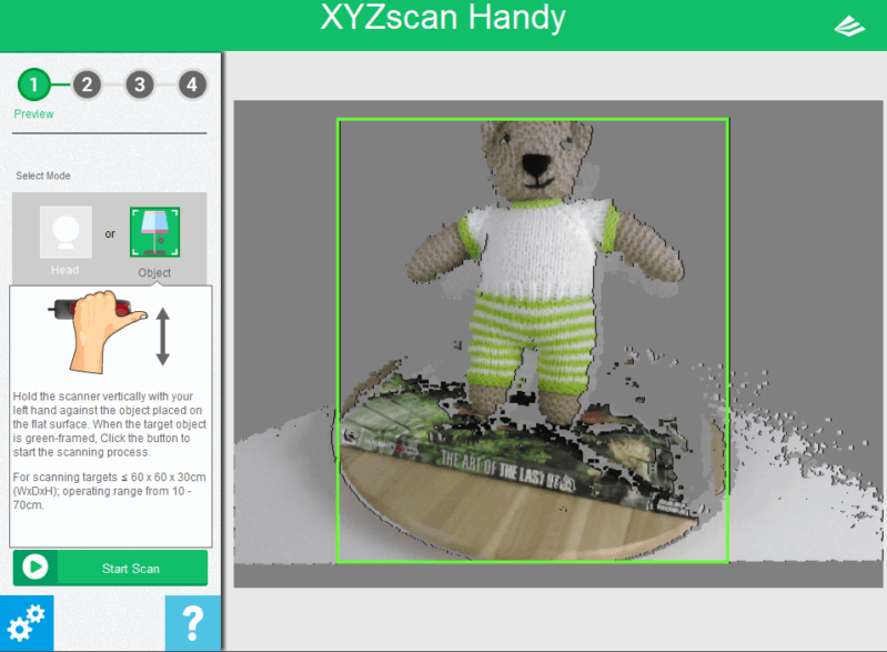 XYZPrinting 3D Scanner 1.0 A software
