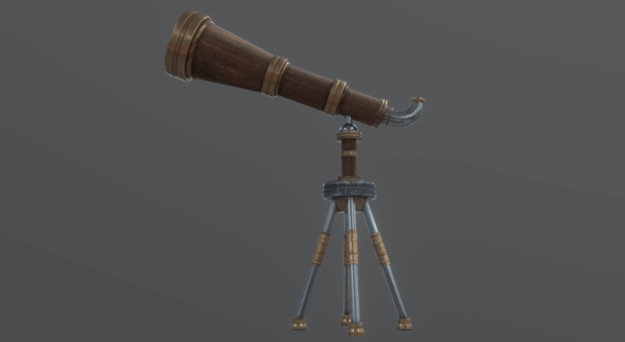 Telescope 3d model