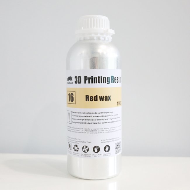 Wanhao 3D Printing Resin Red Wax